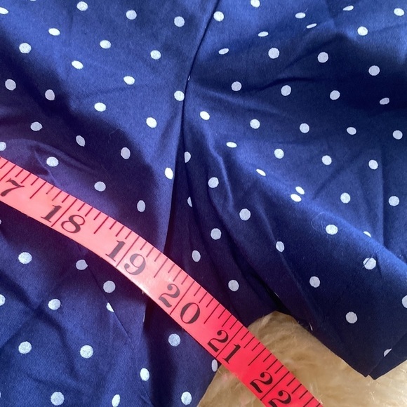 Blair blue with white dots button up shirt size M - Picture 5 of 6